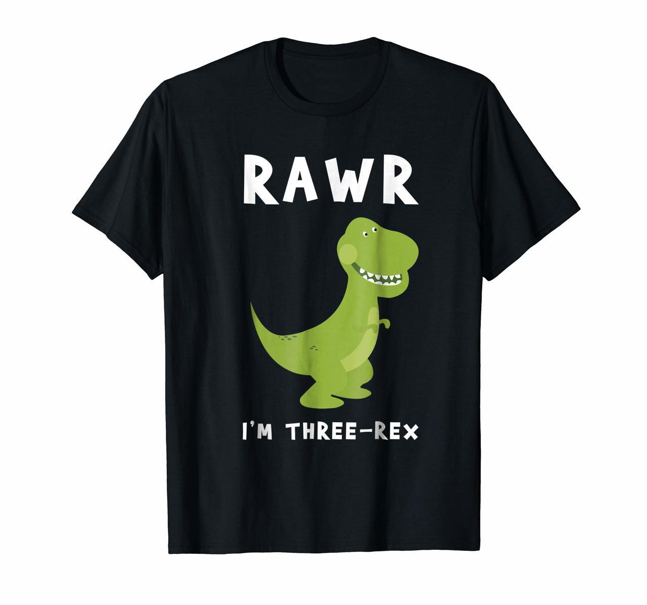 Rawr Im Three Rex Dinosaur 3th Birthday Party Tshirt Hoodies