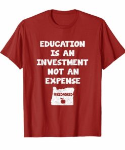 Red For Ed Oregon Public Education Teachers T-Shirt Gifts Hoodies