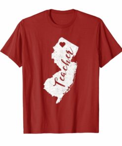 Red for Ed T-Shirts New Jersey Protest Gifts For Teachers Hoodies