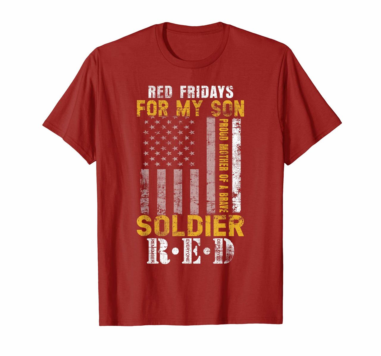 RED Fridays For My Son T-shirt Pride Mother Red Friday Tee Hoodies