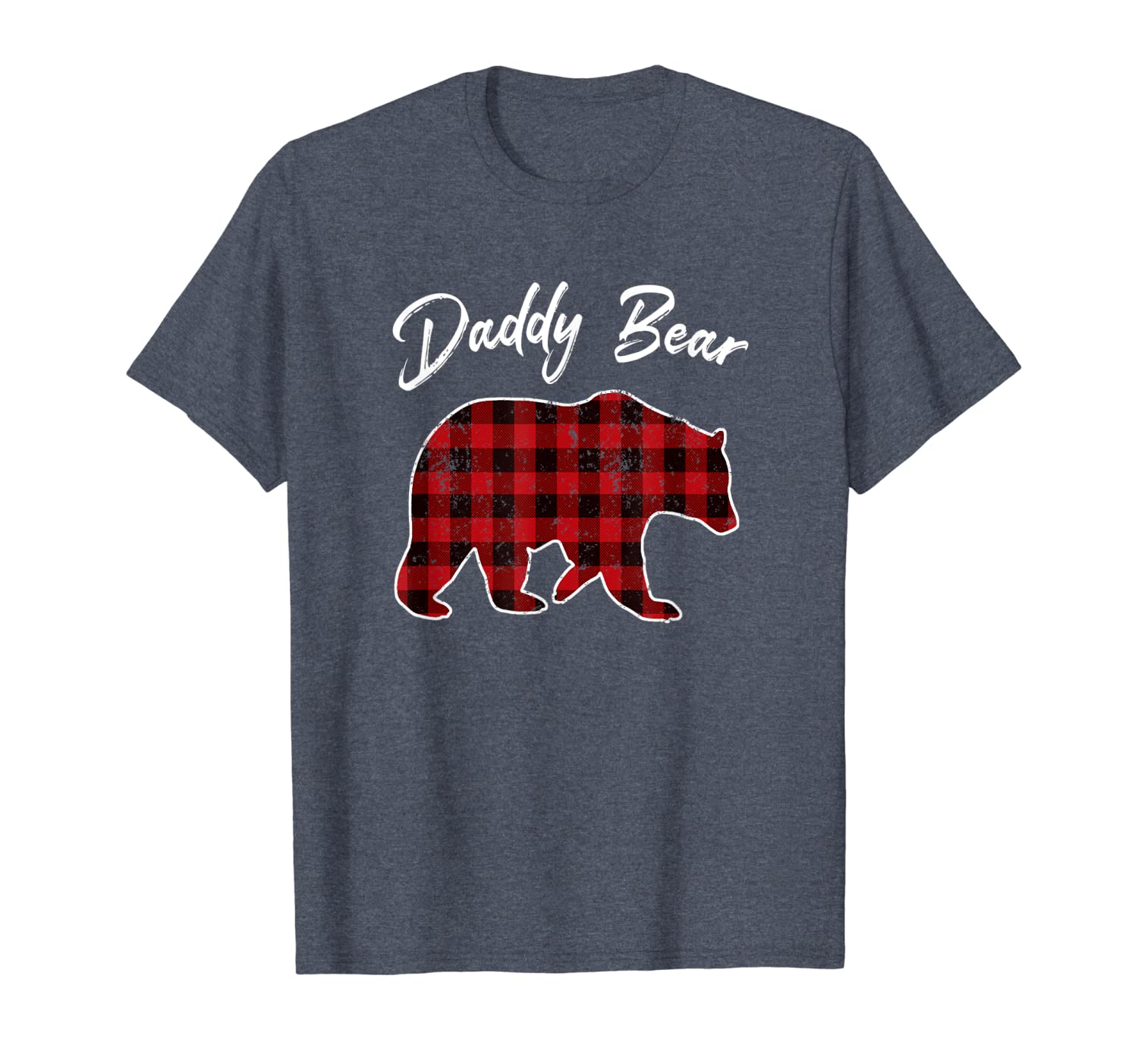 Red Plaid Daddy Bear Buffalo Matching Family Pajama T-Shirt link Hoodies