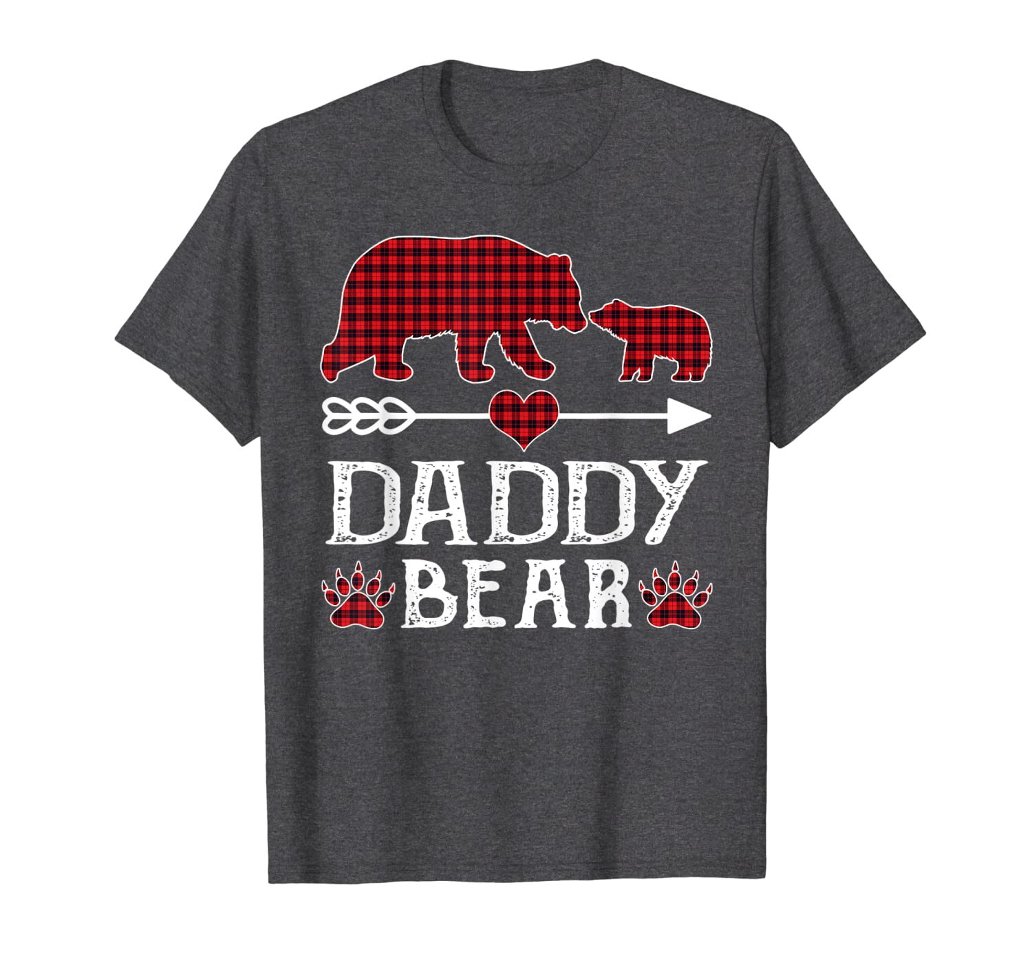 Red Plaid Daddy Bear Matching Pajama Family Christmas Gift T-Shirt Hoodies