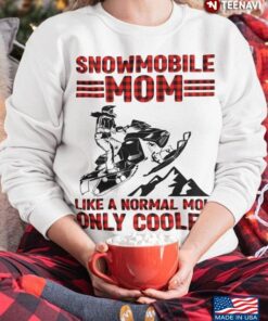 Snowmobile Mom Like A Normal Mom Only Cooler Buffalo PlaidShirt