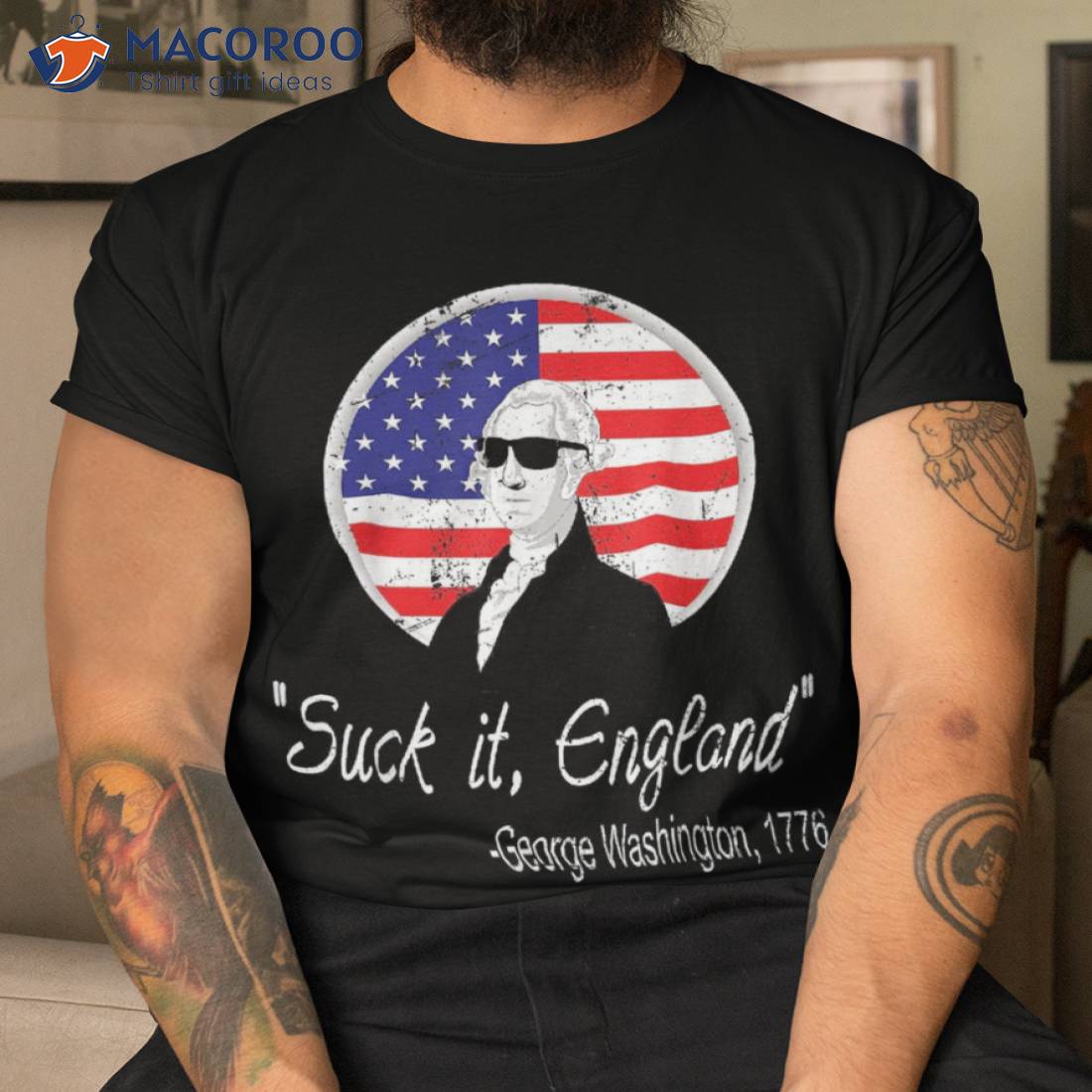 Suck-it England Funny 4th Of July George Washington 1776 Shirt