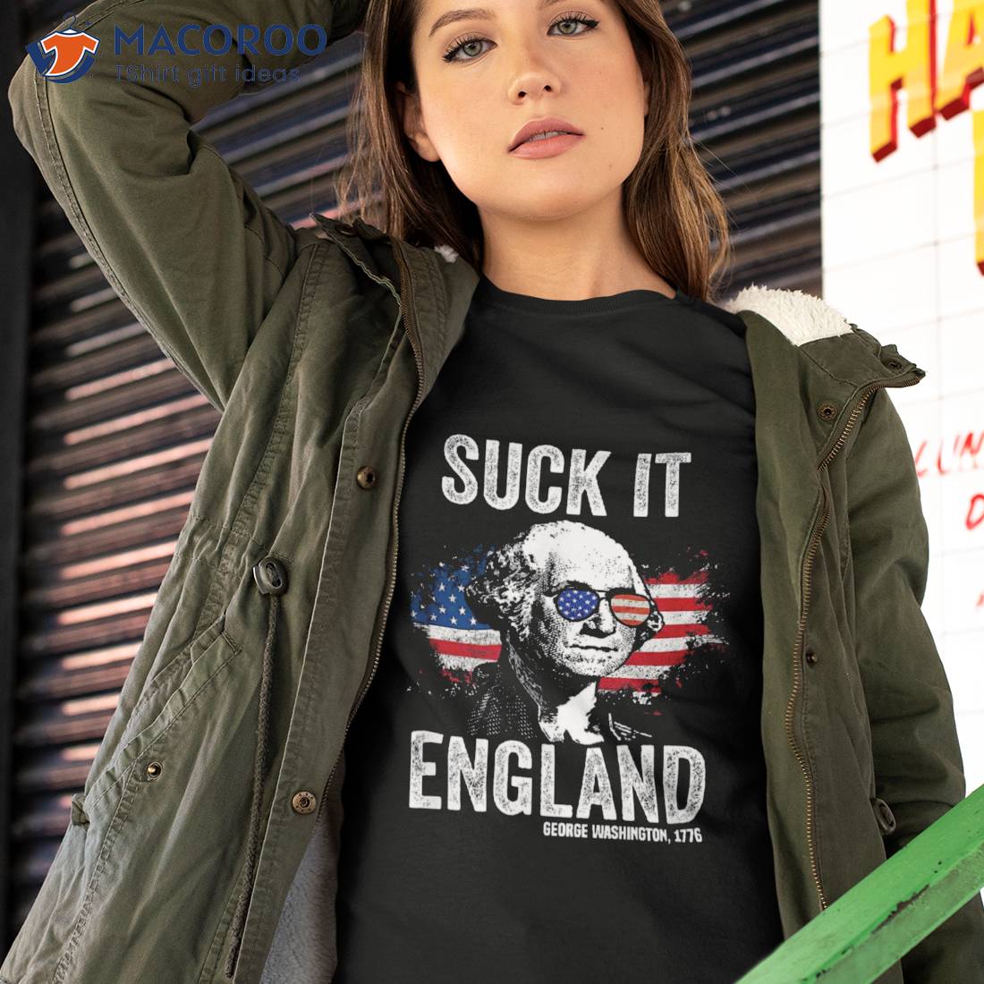 Suck It England Funny 4th Of July George Washington 1776 Shirt