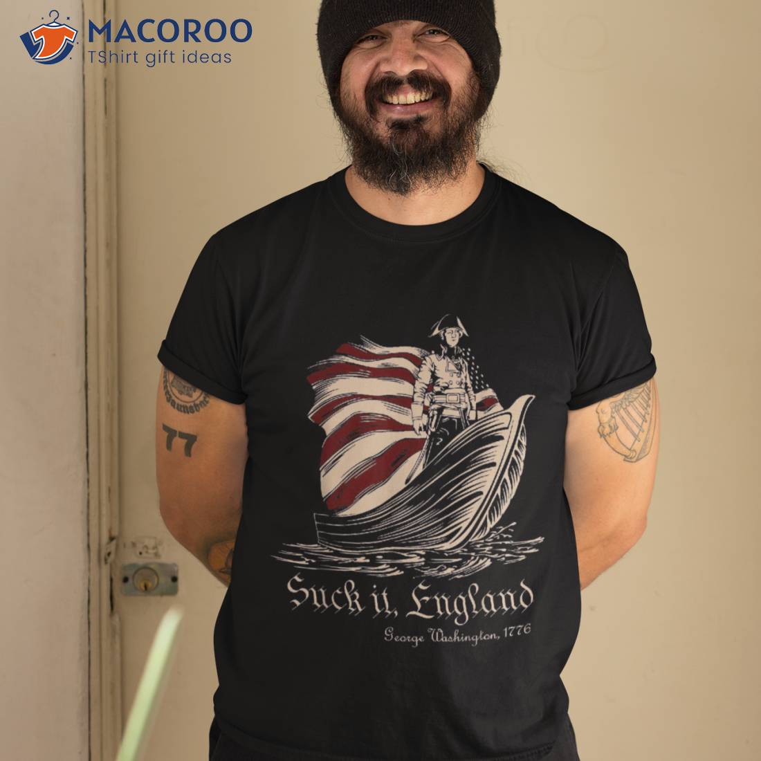 Suck It England Funny 4th Of July George Washington 1776 Shirt