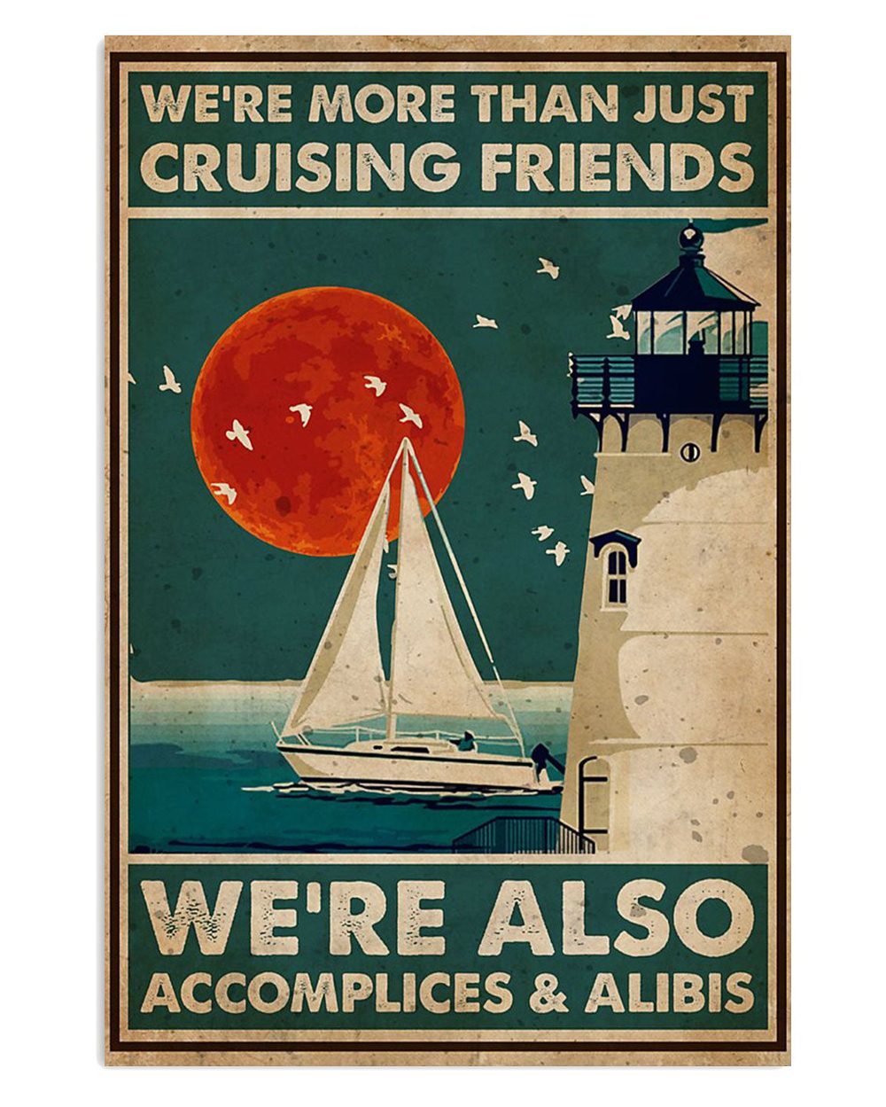 Summer Beach Ocean Cruising Friends Sand Sea Ocean Lover Poster
