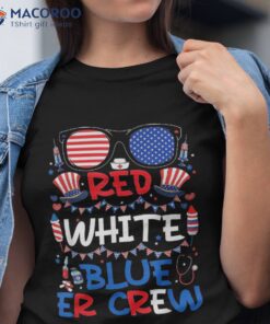 Sunglasses Er Crew Nurse Scrub Stethoscope 4th Of July Shirt