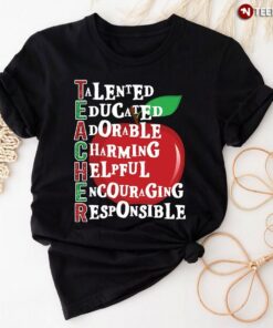 Teacher Apple Male Teacher T-Shirt