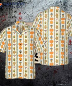 Thanksgiving Day Vertical Pattern Hawaiian Shirt