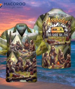 The Campers At Campground Wore Hawaiian Shirts And Got Drunk.