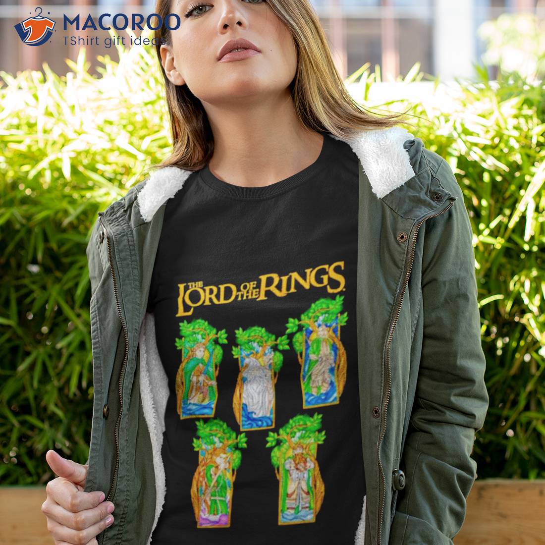 The Lord Of The Rings Stained Glass Character Portraits Shirt