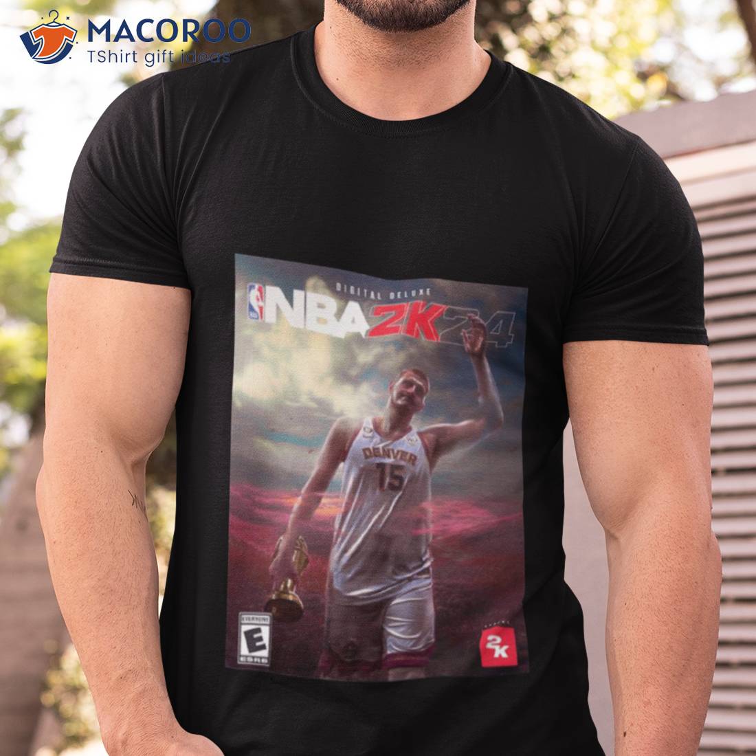 The Nba 2k24 Cover Ft Nikola Jokic Denver Nuggets Digital Deluxe Fan Gifts Shirt