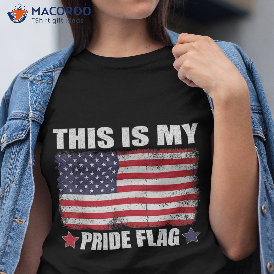 This Is My Pride Flag Us American 4th Of July Patriotic Shirt