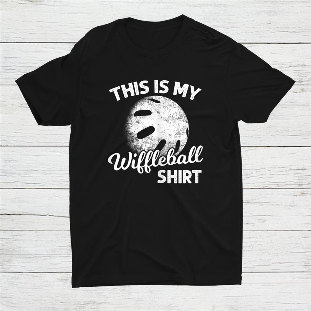 This Is My Wiffleball Shirt Bat And Ball Player Shirt