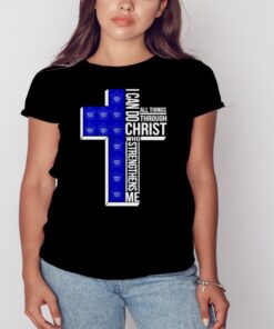 toronto Leafs I can do all things through Christ who strengthens me cross shirt