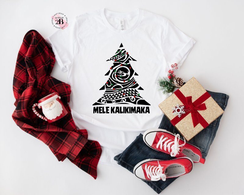 Trendy Hawaiian Island Beach Christmas Holiday Shirt, Mele Kalikimaka