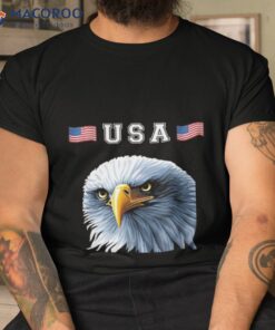 Usa 4th Of July Patriotic Eagle American Flag Funny Graphic Shirt