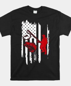 Usa Flag Fishing Fisherman Retro Vintage Shirt