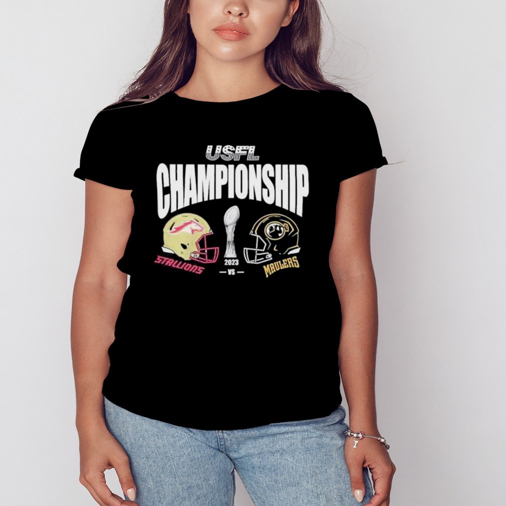 Usfl Game Football Championship Birmingham Stallions Vs Pittsburgh Maulers Match-Up 2023 Shirt