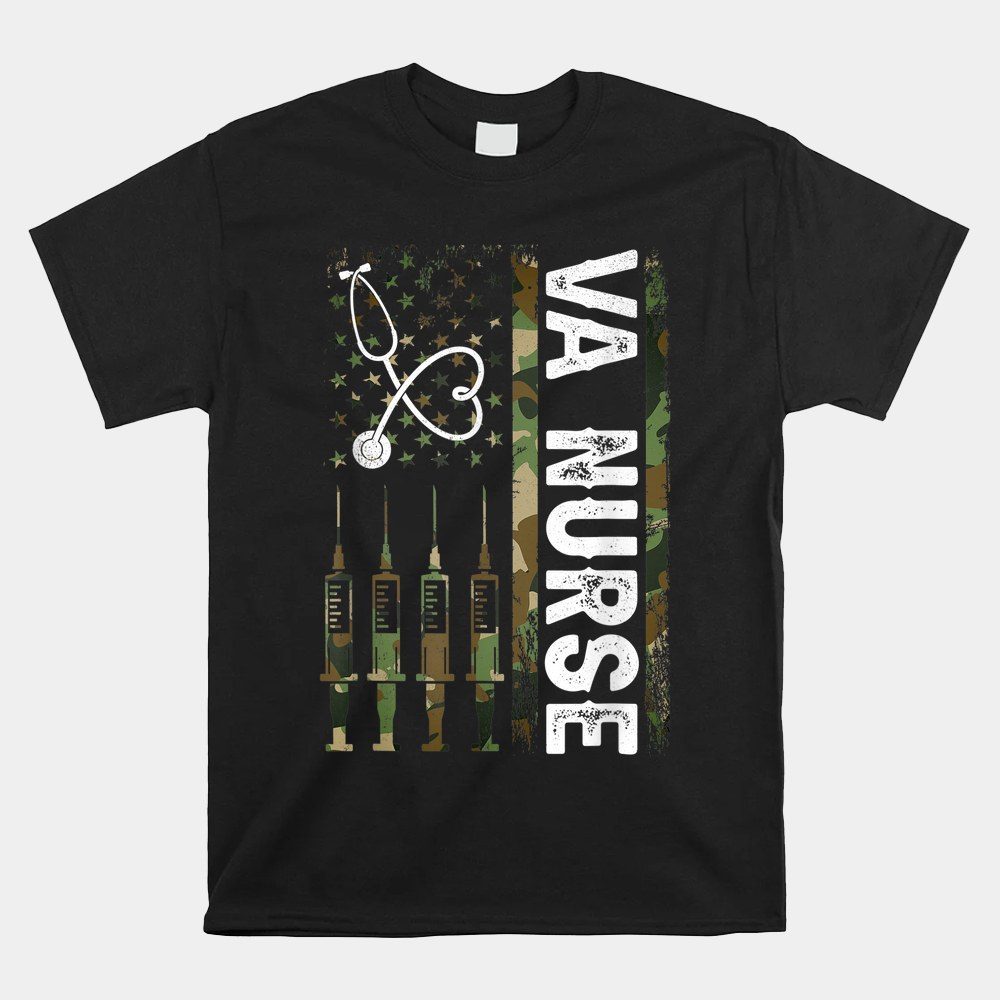 Va Nurse Patriotic Nurse Week 2023 Proud American 4th July Shirt