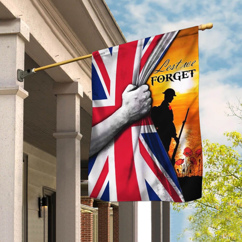 Veteran Remembrance Day Lest We Forget Union Jack Flag THB2305F1