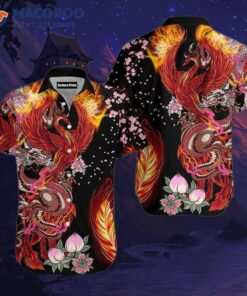 Viking Phoenix Red Hawaiian Shirts