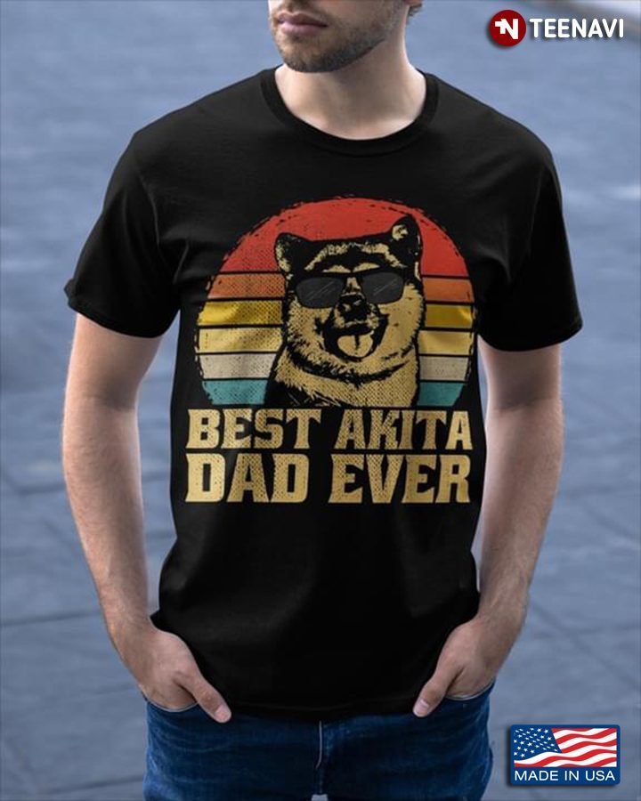 Vintage Best Akita Dad EverShirt