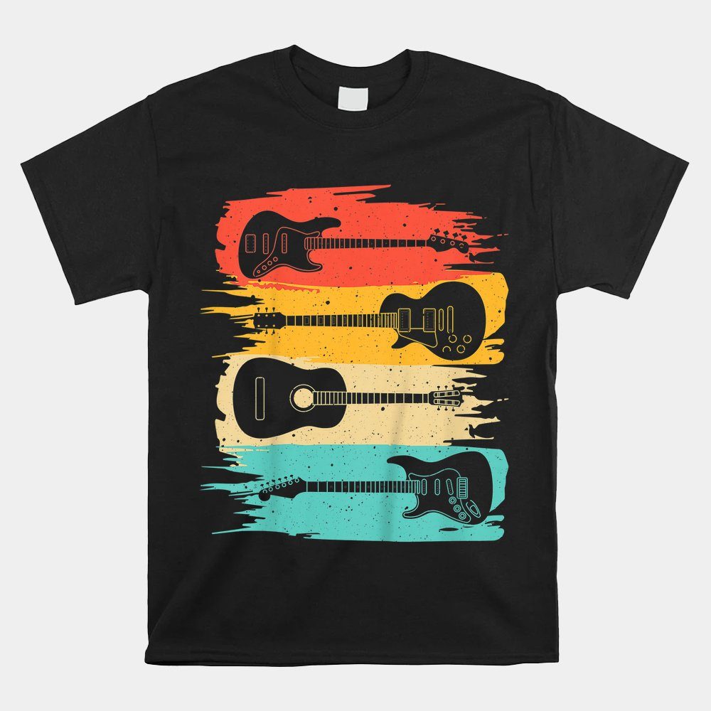 Vintage Guitar  Music Band Guitarist Stuff Shirt