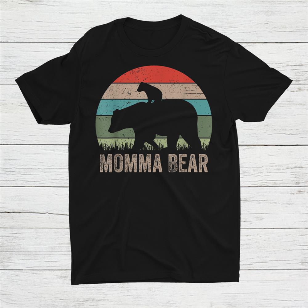 Vintage Momma Bear Mothers Day Shirt