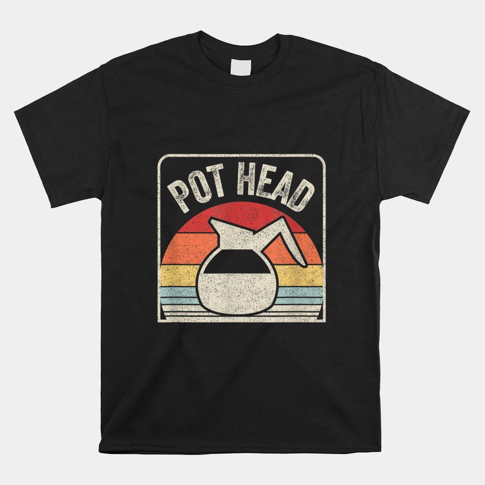 Vintage Retro Coffee Pot Head Shirt