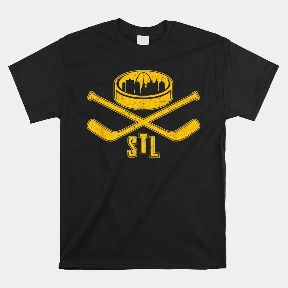 Vintage St. Louis Missouri Skyline Style Hockey Shirt