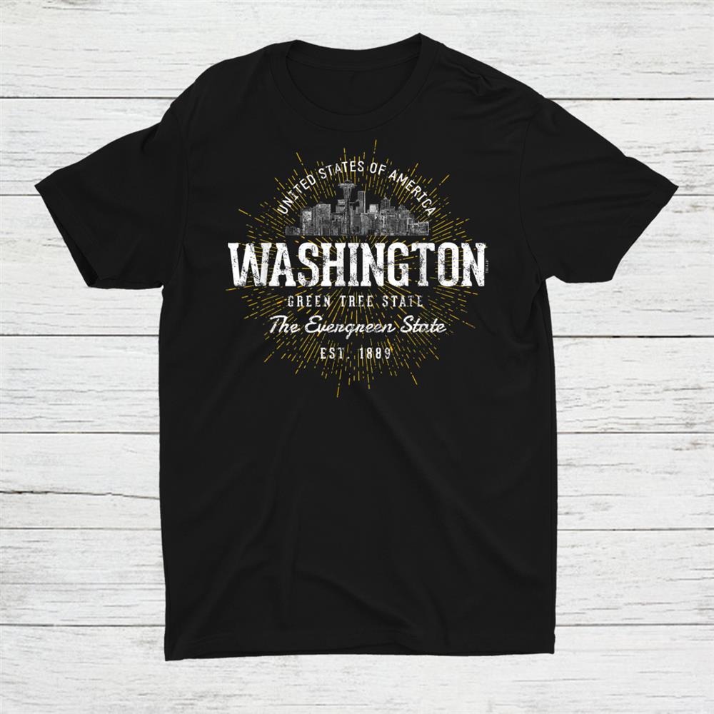 Vintage State Of Washington Retro Shirt
