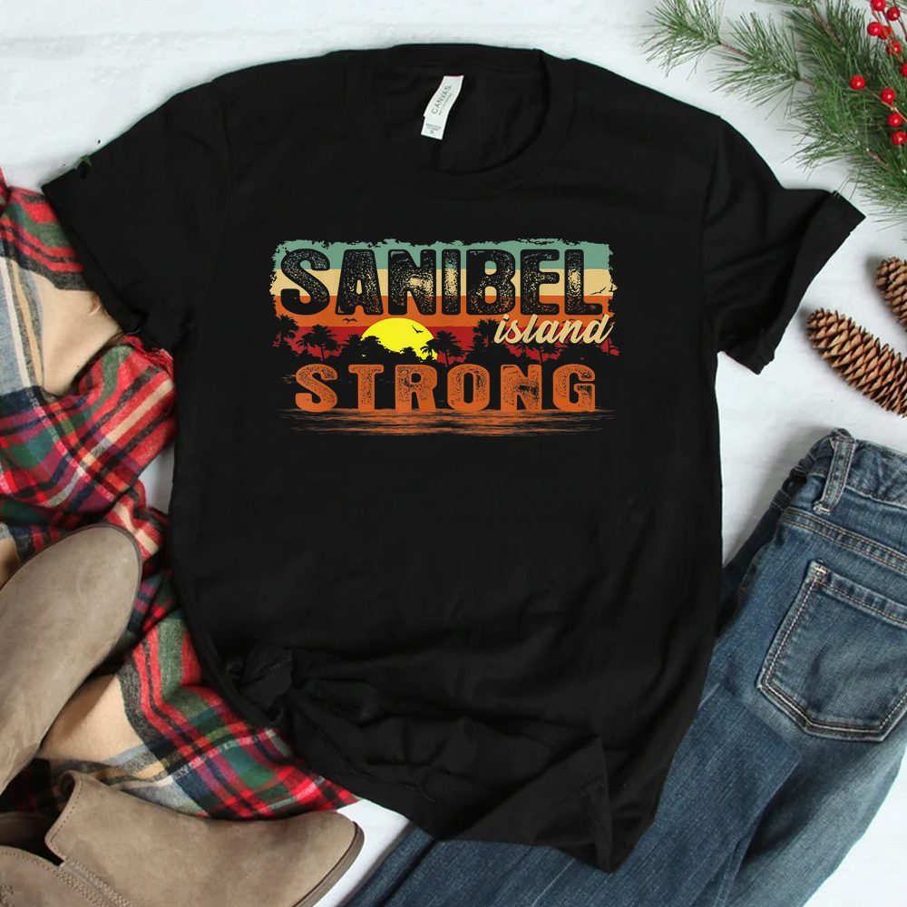 Vintage Sunset Sanibel Island F Sanibel Island Strong Shirt