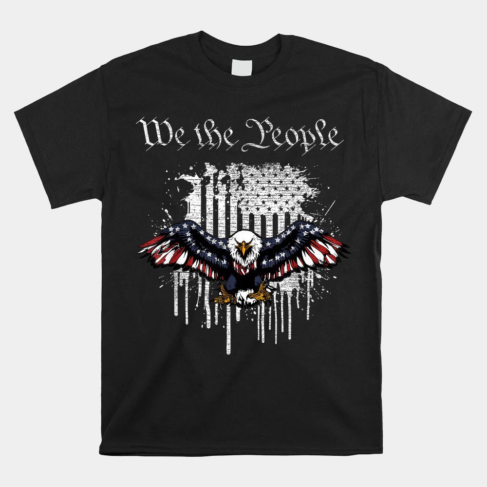 We The People Patriotic Eagle American Flag 4th July Shirt