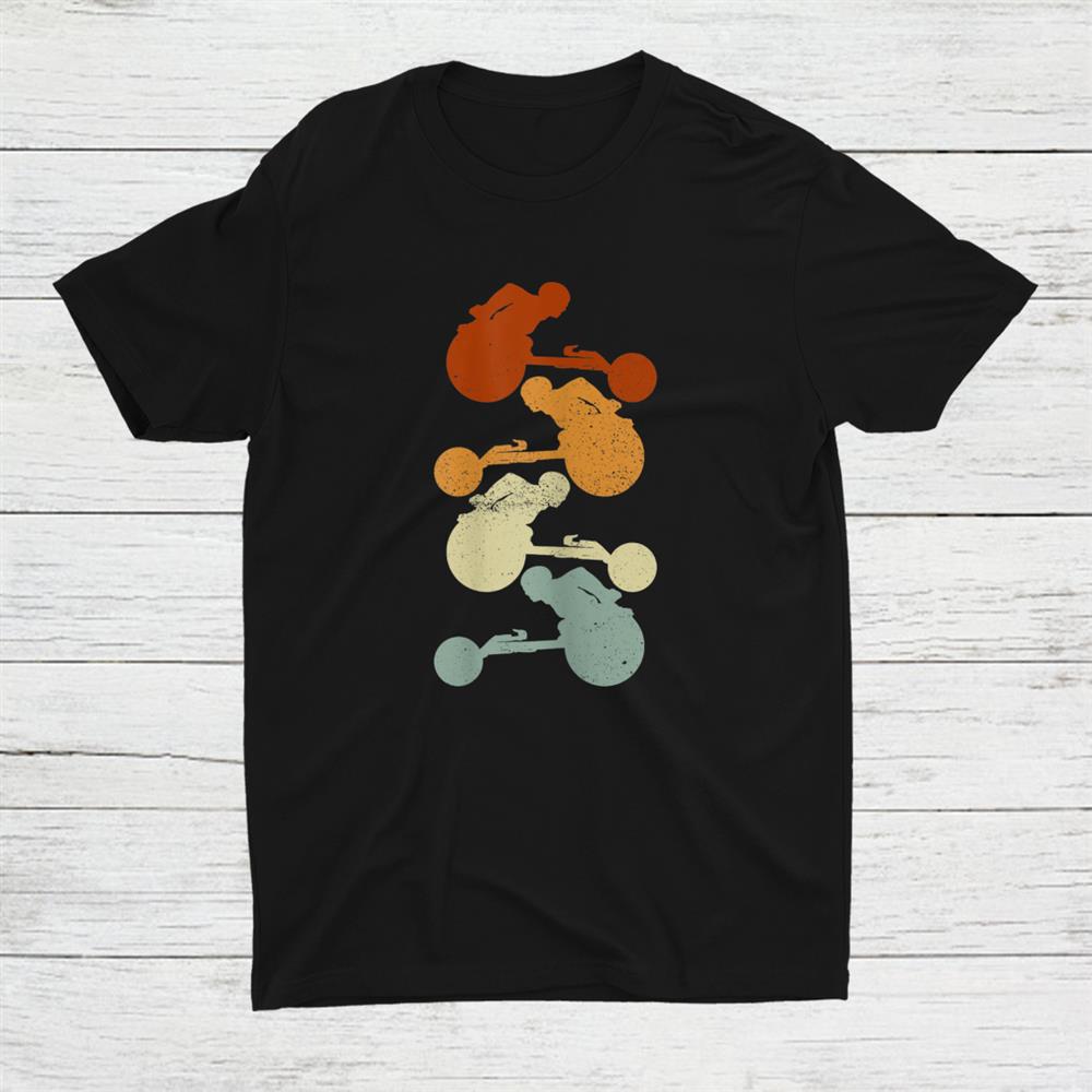 Wheelchair Marathoner Retro Colors Wheelchair Racing Shirt