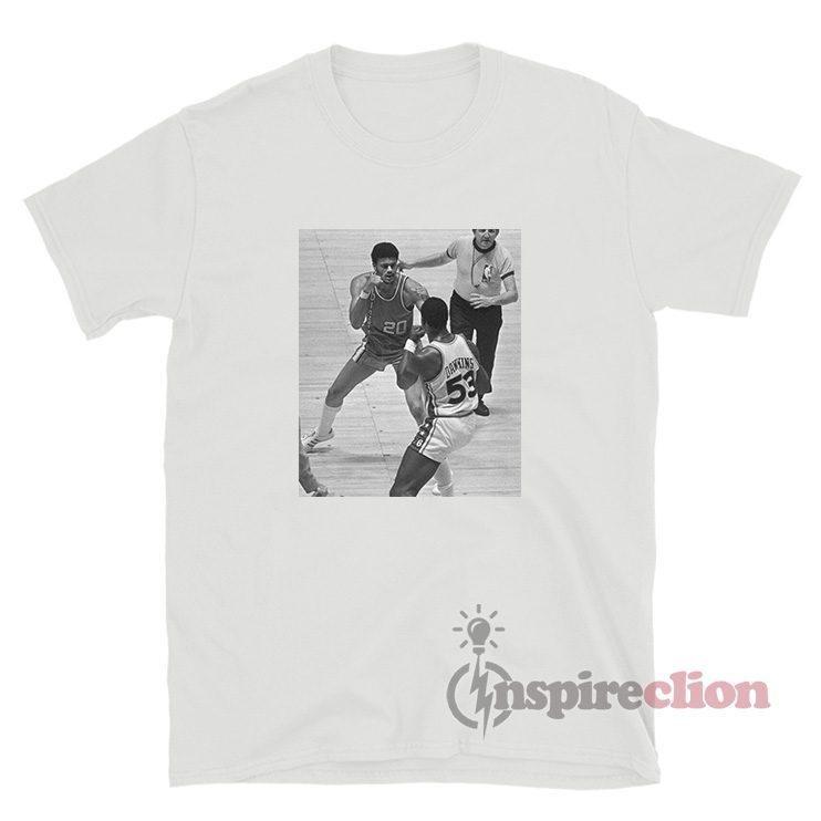 1977 NBA Finals Fight Maurice Lucas vs Darryl Dawkins T-Shirt