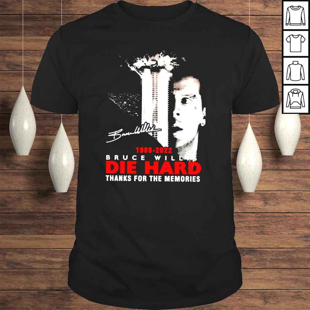 1988 2022 Bruce Willis Die Hard Bruce Willis Retro Action Movie memories Shirt