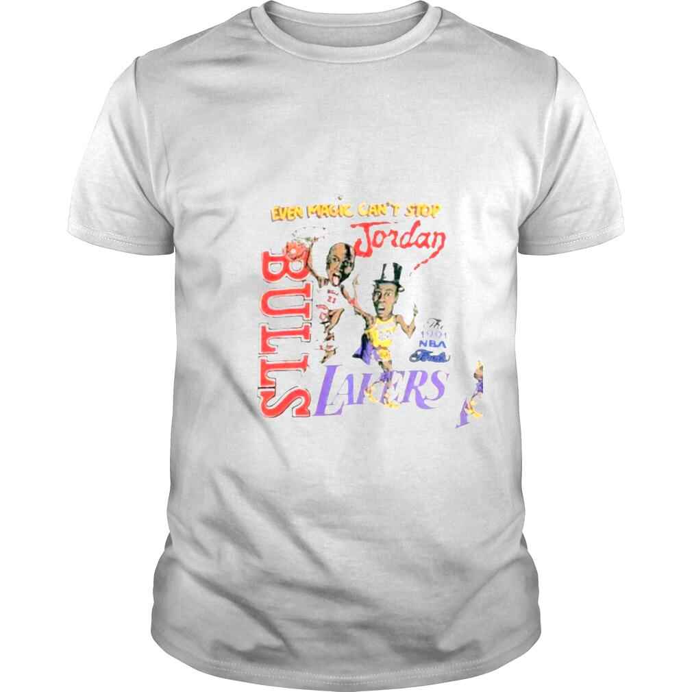 1991 NBA Finals Chicago Bulls Los Angeles Lakers Michael Jordan Ervin Magic Johnson shirt