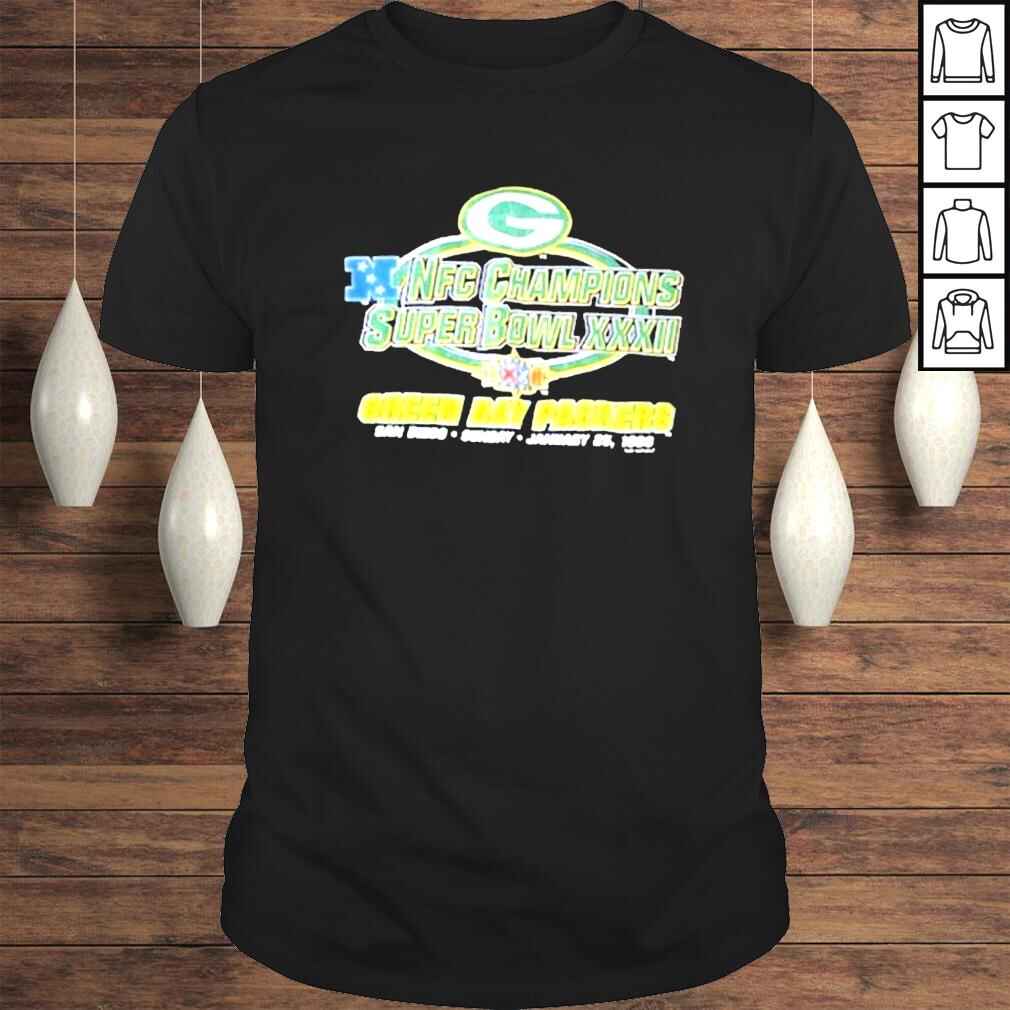 1998 Green Bay Packers NFC champions super bowl xxxiI shirt