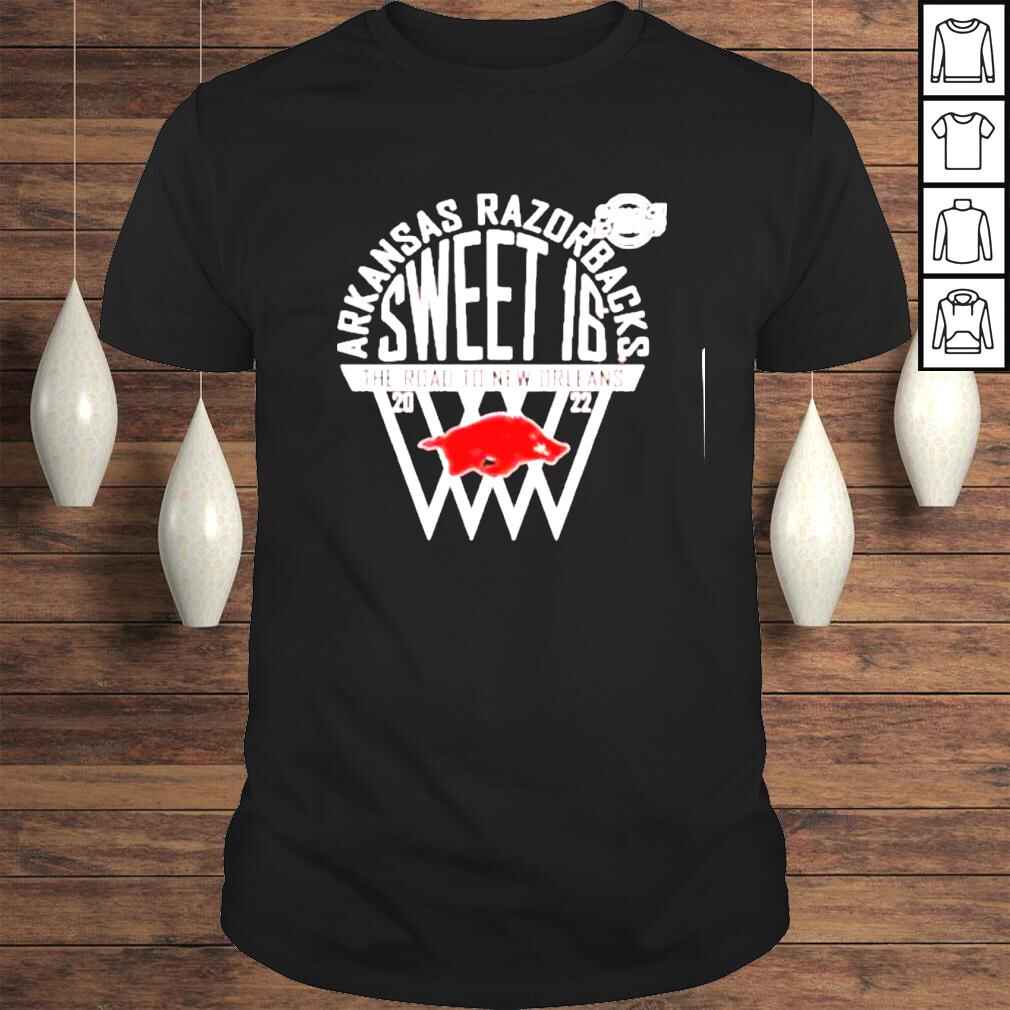 2022 Arkansas Razorbacks Sweet 16 The Road To New Orleans shirt