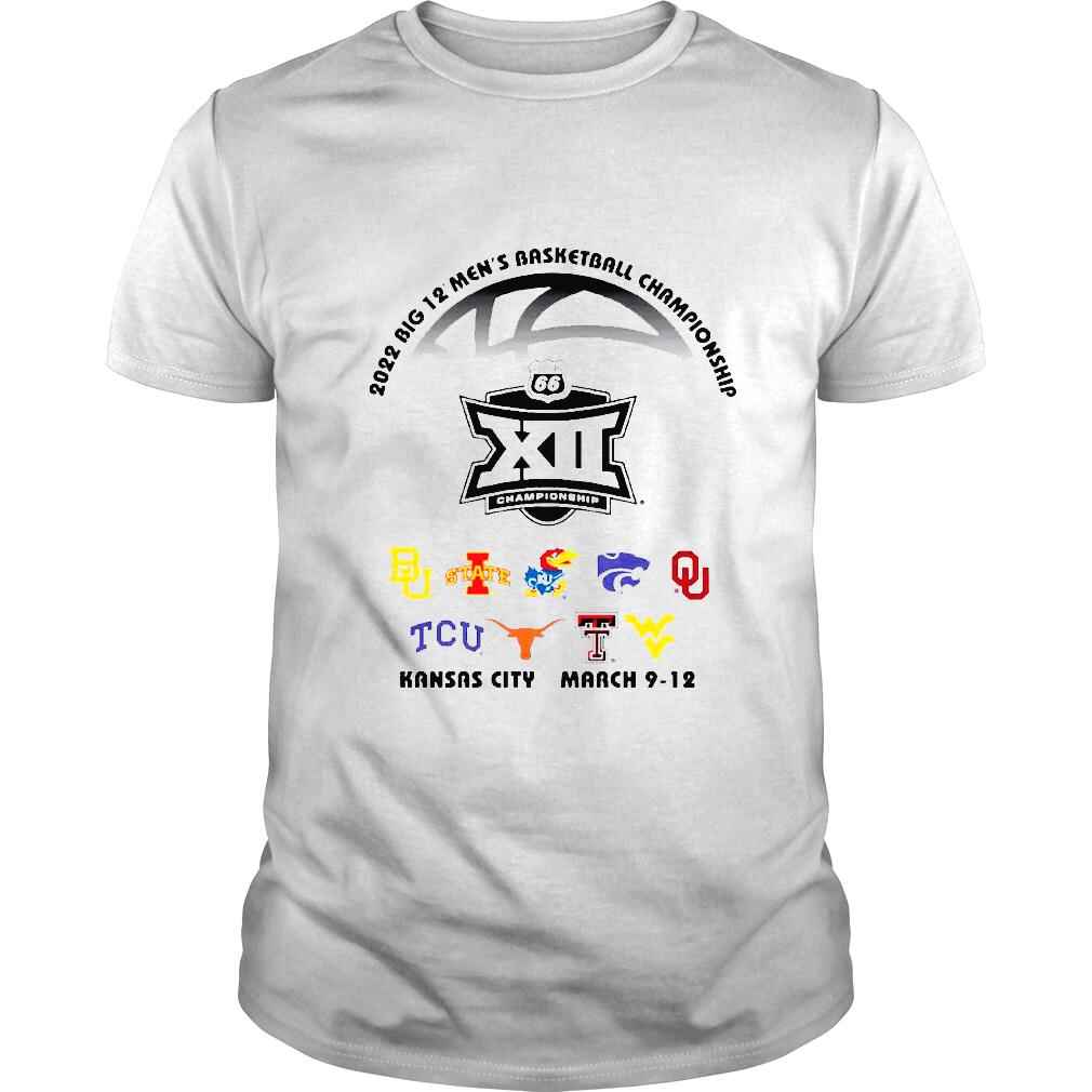 2022 Big 12 Mens Basketball Championship Champion Kansas City March 912 Tshirt