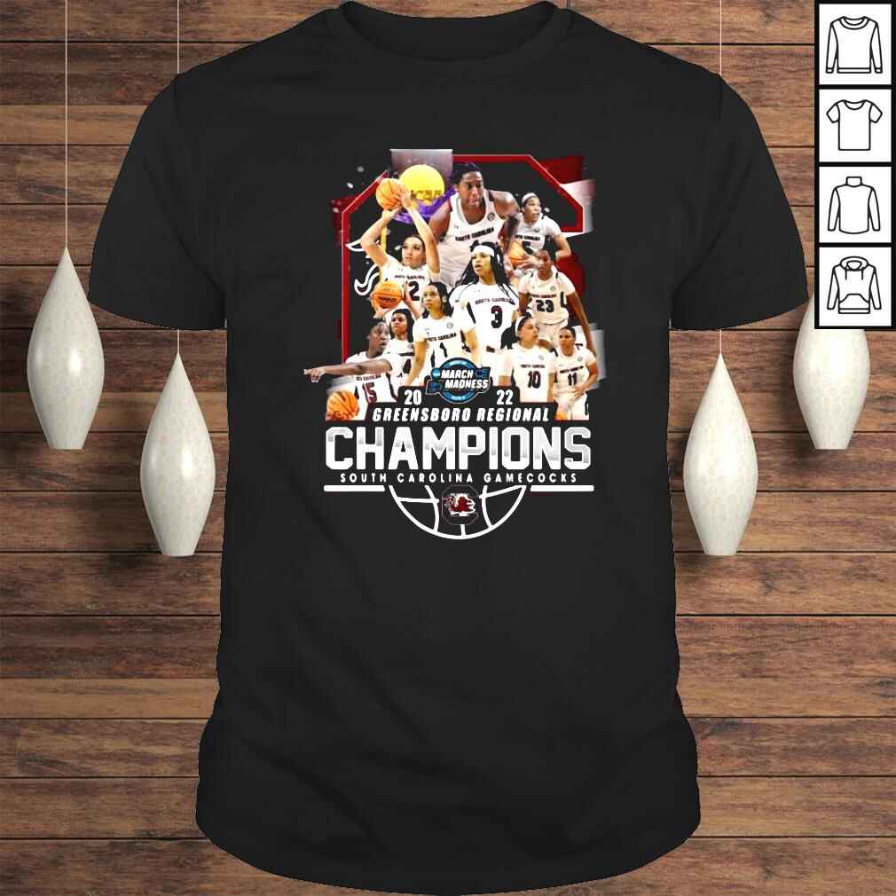 2022 Greensboro Regional Champions South Carolina Gamecocks March Madness shirt