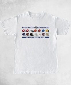 2023-24 SEC Football Helmet Logo Shirts