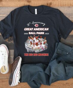 20th Anniversary Great American Ball Park 2003-2023 The Big Red Machine T-Shirts