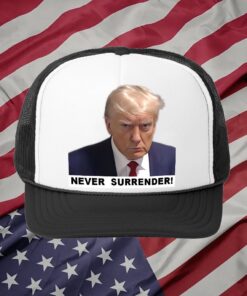 Trump 2024 Never Surrender Hat Black