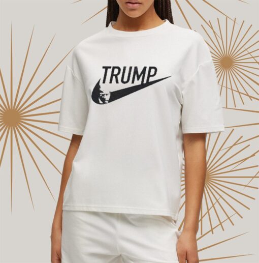 Trump Mugshot Nike Logo Shirtt