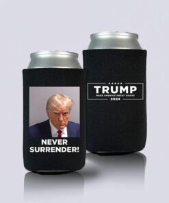 Trump Never Surrender Beverage Coolers White