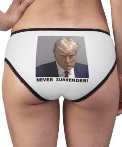 Trump Never Surrender Boxer Briefs back Women