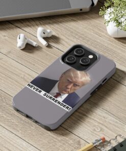 Trump Never Surrender Tough Phone Cases 14 pro